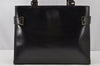 Authentic GUCCI Vintage Shoulder Bag Leather Black 9861I