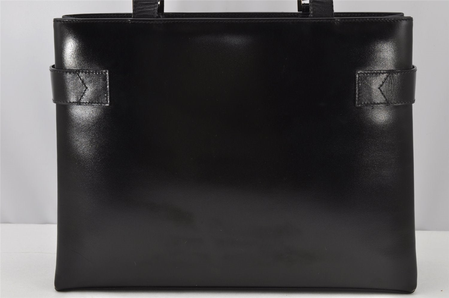 Authentic GUCCI Vintage Shoulder Bag Leather Black 9861I