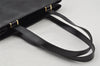Authentic GUCCI Vintage Shoulder Bag Leather Black 9861I