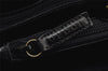 Authentic GUCCI Vintage Shoulder Bag Leather Black 9861I