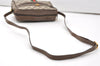 Authentic GUCCI Web Sherry Line Shoulder Bag GG PVC Leather Brown Junk 9862I