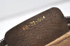 Authentic GUCCI Web Sherry Line Shoulder Bag GG PVC Leather Brown Junk 9862I