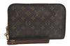 Authentic Louis Vuitton Monogram Orsay Clutch Hand Bag Purse M51790 LV 9863I