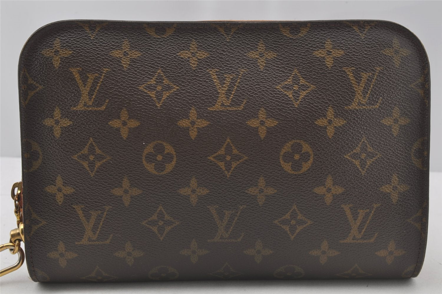 Authentic Louis Vuitton Monogram Orsay Clutch Hand Bag Purse M51790 LV 9863I