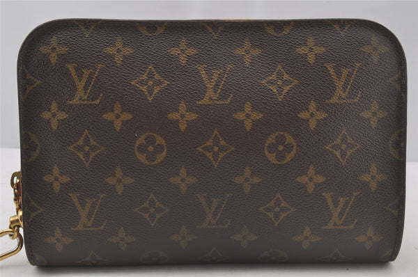 Authentic Louis Vuitton Monogram Orsay Clutch Hand Bag Purse M51790 LV 9863I