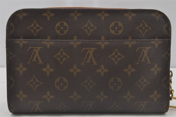 Authentic Louis Vuitton Monogram Orsay Clutch Hand Bag Purse M51790 LV 9863I