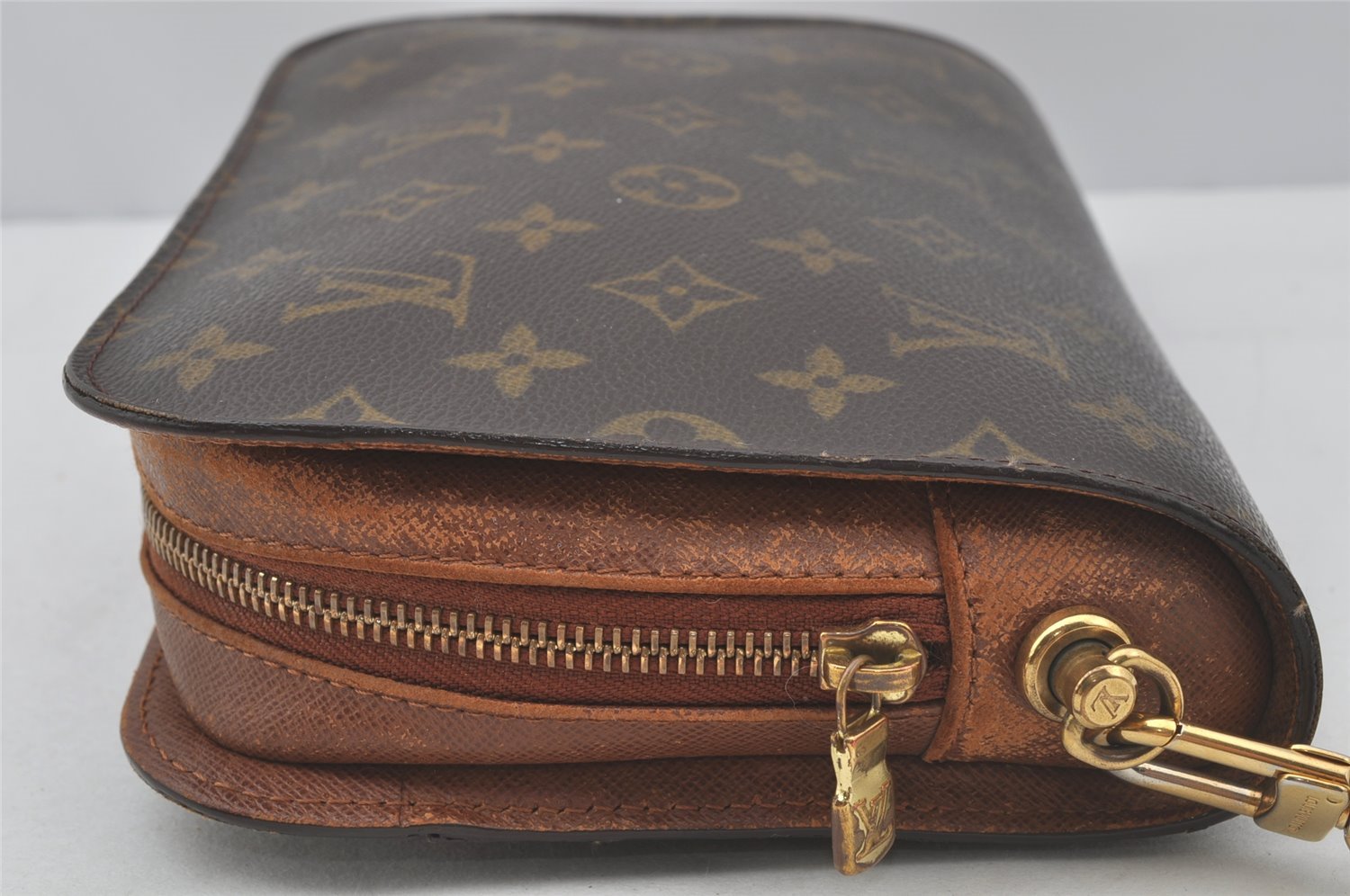 Authentic Louis Vuitton Monogram Orsay Clutch Hand Bag Purse M51790 LV 9863I