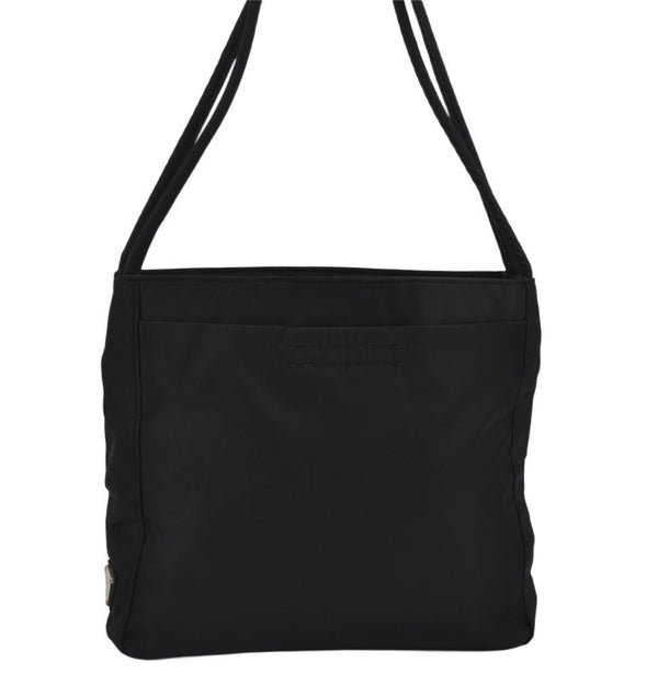 Authentic PRADA Vintage Nylon Tessuto Shoulder Hand Bag Purse Black 9863J