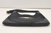 Authentic GUCCI Vintage Shoulder Hand Bag GG Canvas Leather 145778 Black 9864I