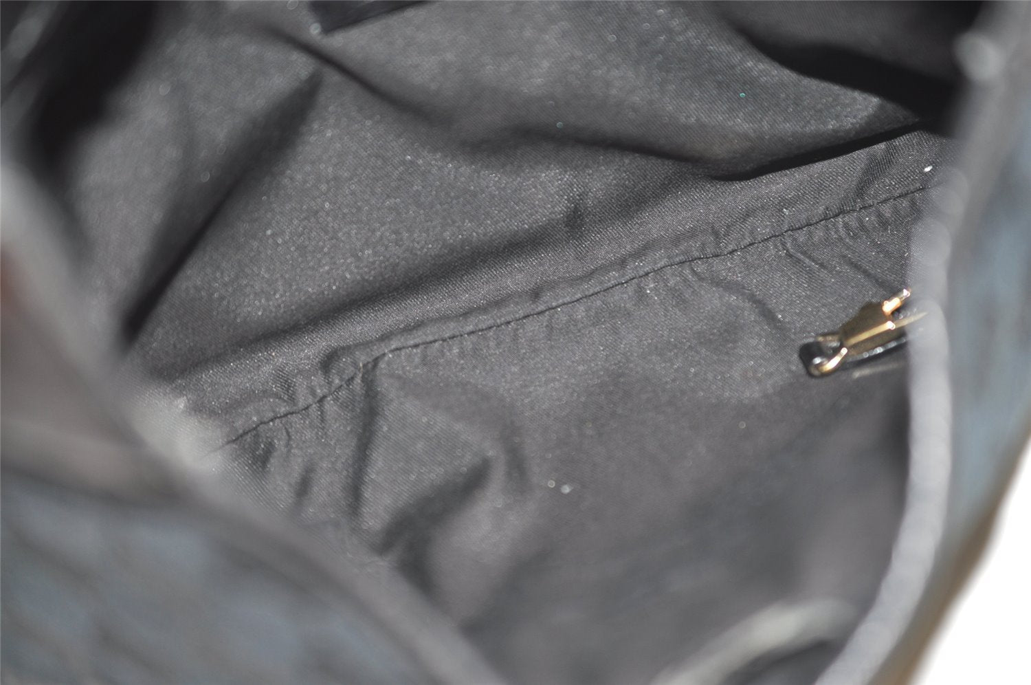 Authentic GUCCI Vintage Shoulder Hand Bag GG Canvas Leather 145778 Black 9864I