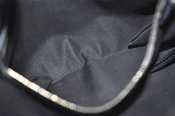 Authentic GUCCI Vintage Shoulder Hand Bag GG Canvas Leather 145778 Black 9864I