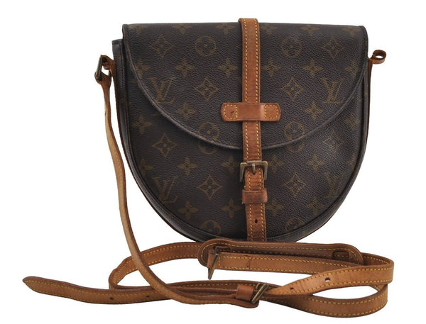 Authentic Louis Vuitton Monogram Chantilly MM Shoulder Bag M51233 Junk 9865I