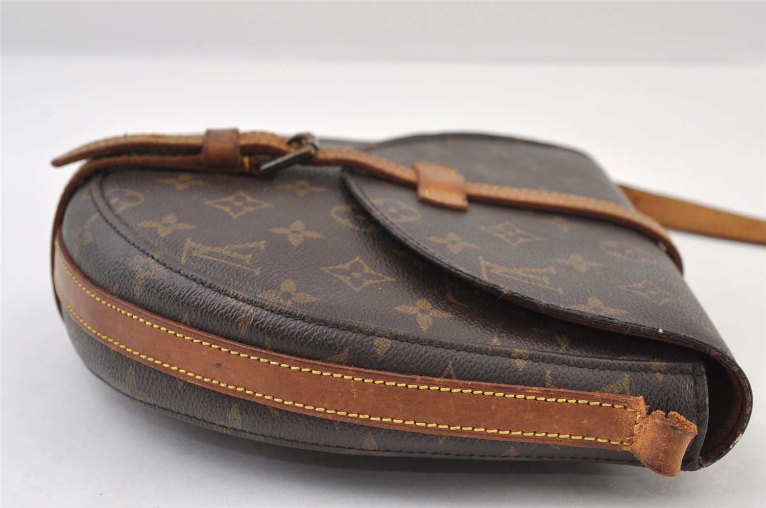 Authentic Louis Vuitton Monogram Chantilly MM Shoulder Bag M51233 Junk 9865I