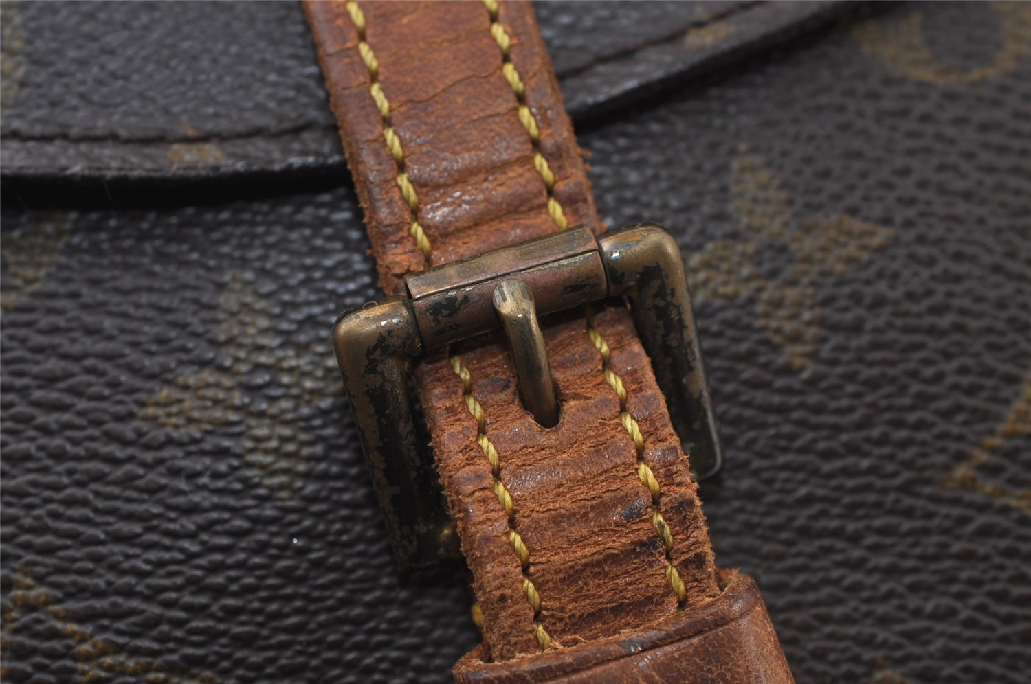 Authentic Louis Vuitton Monogram Chantilly MM Shoulder Bag M51233 Junk 9865I