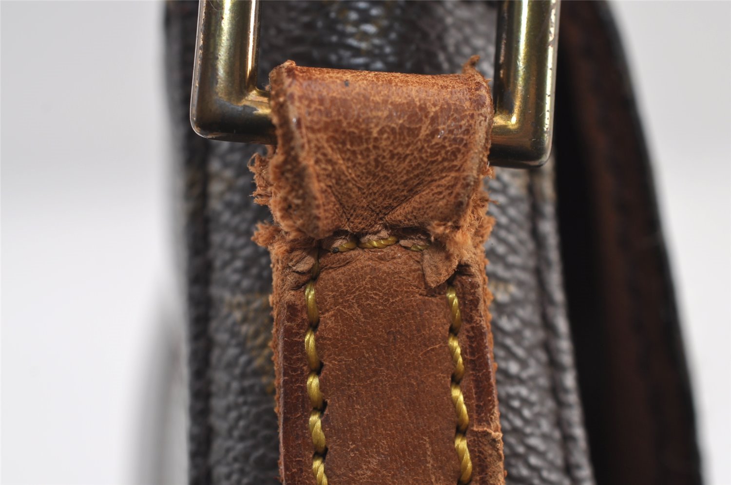 Authentic Louis Vuitton Monogram Chantilly MM Shoulder Bag M51233 Junk 9865I