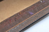 Authentic GUCCI Web Sherry Line Clutch Hand Bag Purse GG PVC Leather Brown 9866I