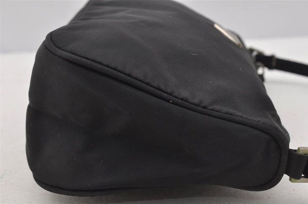 Authentic PRADA Vintage Nylon Tessuto Hand Bag Pouch Purse Black 9867I