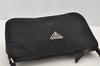 Authentic PRADA Vintage Nylon Tessuto Hand Bag Pouch Purse Black 9867I