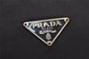 Authentic PRADA Vintage Nylon Tessuto Hand Bag Pouch Purse Black 9867I