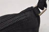 Authentic PRADA Vintage Nylon Tessuto Hand Bag Pouch Purse Black 9867I