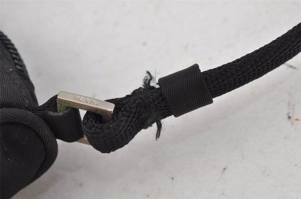 Authentic PRADA Vintage Nylon Tessuto Hand Bag Pouch Purse Black 9867I