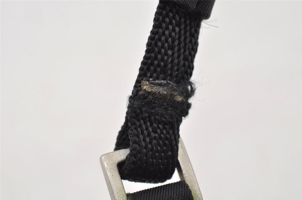 Authentic PRADA Vintage Nylon Tessuto Hand Bag Pouch Purse Black 9867I