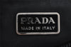 Authentic PRADA Vintage Nylon Tessuto Hand Bag Pouch Purse Black 9867I