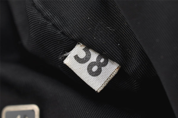 Authentic PRADA Vintage Nylon Tessuto Hand Bag Pouch Purse Black 9867I