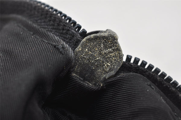 Authentic PRADA Vintage Nylon Tessuto Hand Bag Pouch Purse Black 9867I