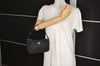 Authentic PRADA Vintage Nylon Tessuto Hand Bag Pouch Purse Black 9867I