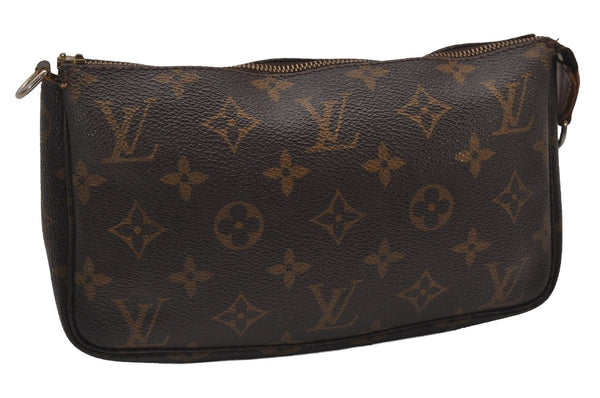 Authentic Louis Vuitton Monogram Pochette Accessoires Pouch M51980 LV Junk 9869I
