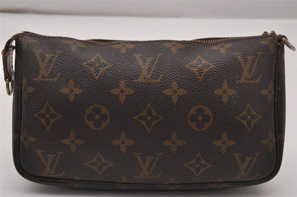 Authentic Louis Vuitton Monogram Pochette Accessoires Pouch M51980 LV Junk 9869I