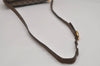 Auth GUCCI Web Sherry Line Shoulder Cross Bag GG PVC Leather Brown Junk 9869J