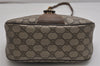 Auth GUCCI Web Sherry Line Shoulder Cross Bag GG PVC Leather Brown Junk 9869J
