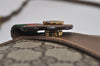 Auth GUCCI Web Sherry Line Shoulder Cross Bag GG PVC Leather Brown Junk 9869J