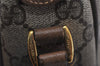 Auth GUCCI Web Sherry Line Shoulder Cross Bag GG PVC Leather Brown Junk 9869J