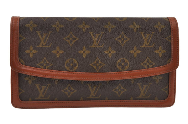 Auth Louis Vuitton Monogram Pochette Dame PM Clutch Hand Bag Old Model LV 9870I