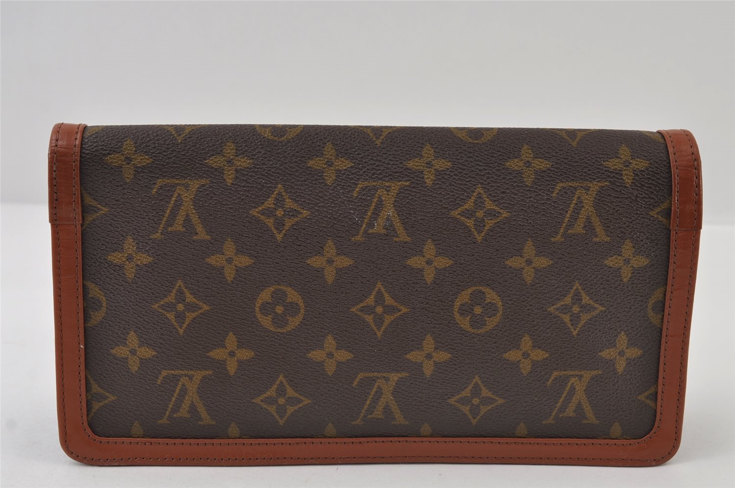 Auth Louis Vuitton Monogram Pochette Dame PM Clutch Hand Bag Old Model LV 9870I