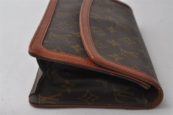 Auth Louis Vuitton Monogram Pochette Dame PM Clutch Hand Bag Old Model LV 9870I