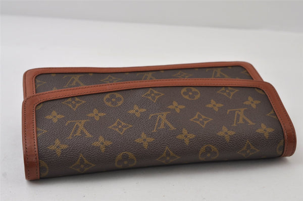 Auth Louis Vuitton Monogram Pochette Dame PM Clutch Hand Bag Old Model LV 9870I