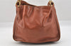Authentic GUCCI Bamboo 2Way Shoulder Hand Bag Leather Brown Junk 9871I