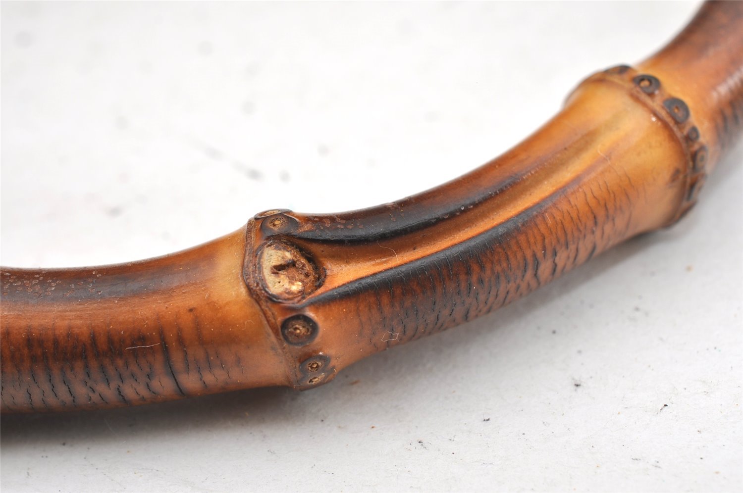 Authentic GUCCI Bamboo 2Way Shoulder Hand Bag Leather Brown Junk 9871I