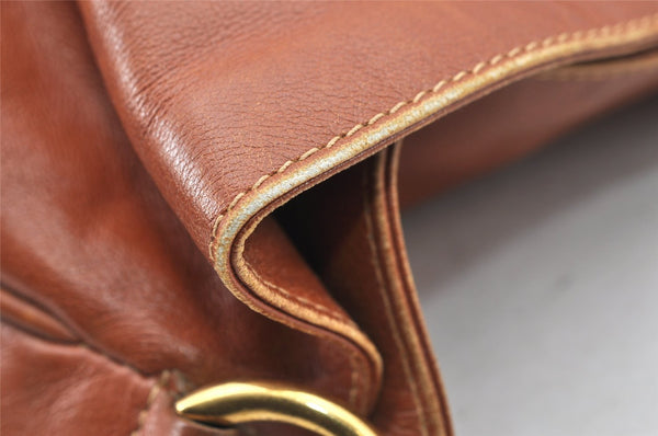 Authentic GUCCI Bamboo 2Way Shoulder Hand Bag Leather Brown Junk 9871I