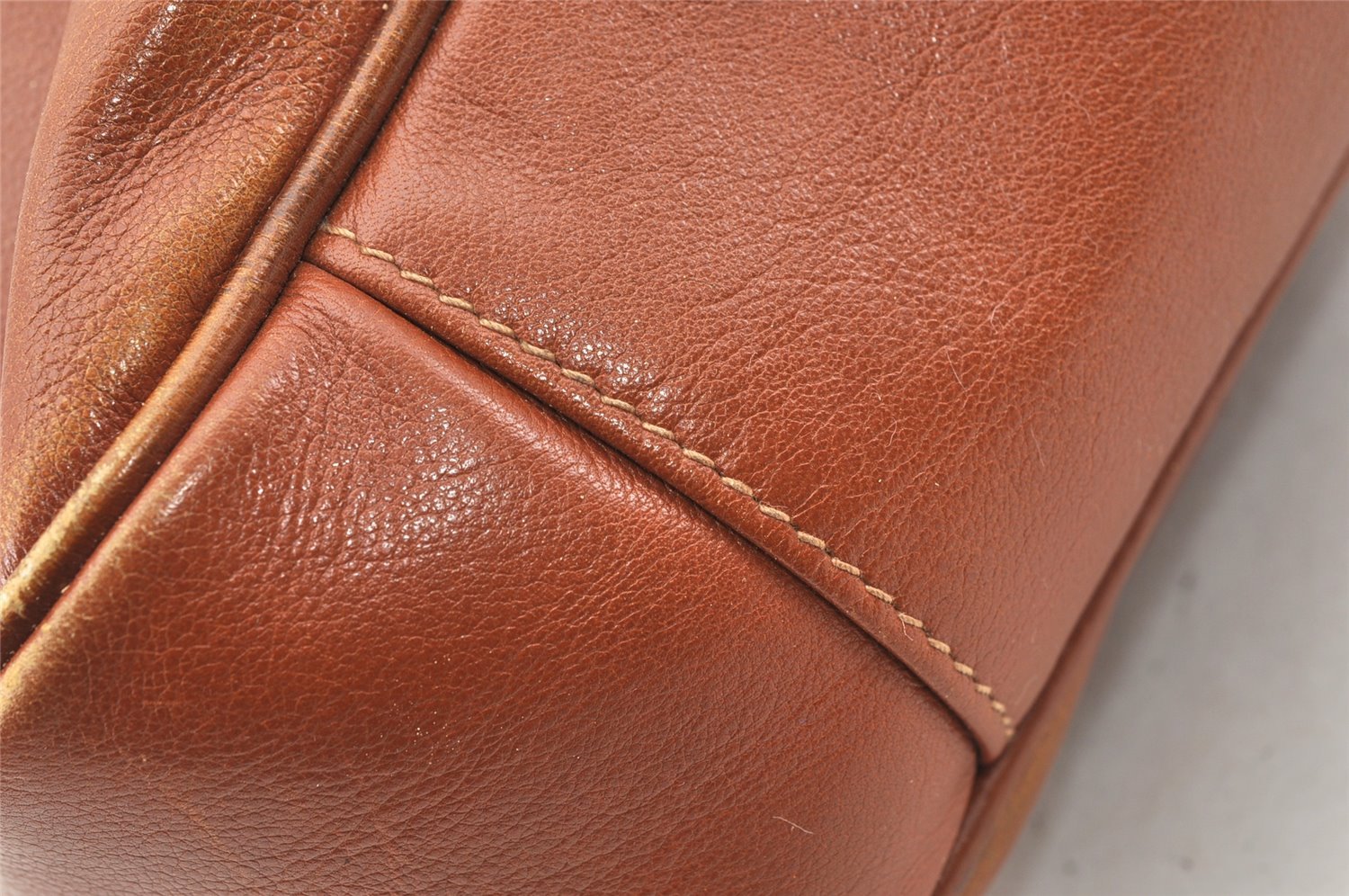 Authentic GUCCI Bamboo 2Way Shoulder Hand Bag Leather Brown Junk 9871I