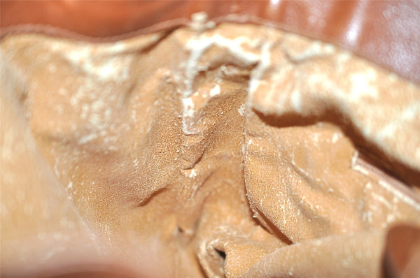 Authentic GUCCI Bamboo 2Way Shoulder Hand Bag Leather Brown Junk 9871I