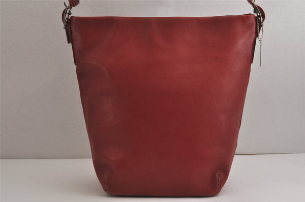 Authentic OLD COACH Vintage Shoulder Cross Body Bag Leather 9151 Red 9871J