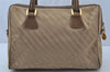 Authentic GUCCI 2Way Hand Boston Bag Purse GG Canvas Leather Beige 9872I