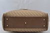 Authentic GUCCI 2Way Hand Boston Bag Purse GG Canvas Leather Beige 9872I