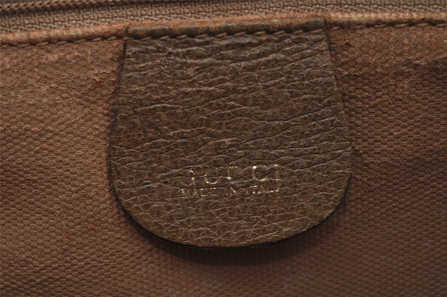 Authentic GUCCI 2Way Hand Boston Bag Purse GG Canvas Leather Beige 9872I