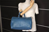 Authentic Louis Vuitton Epi Speedy 35 Hand Boston Bag Blue M42995 LV 9872J